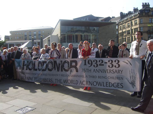 The gathering in Centenary Square